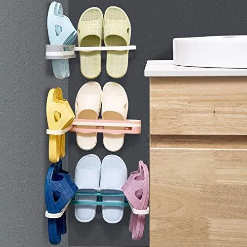 1122 Multifunction Folding Slippers / Shoes Hanger Organizer Rack