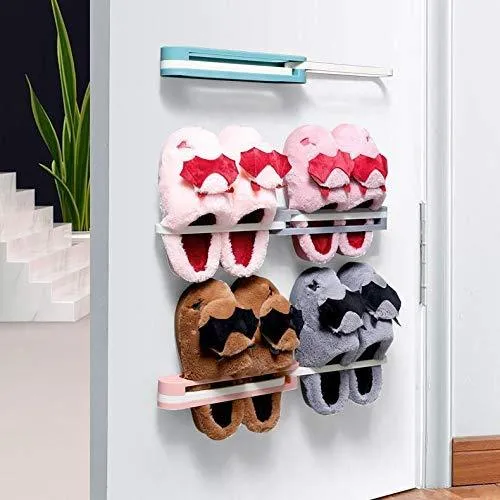 1122 Multifunction Folding Slippers / Shoes Hanger Organizer Rack