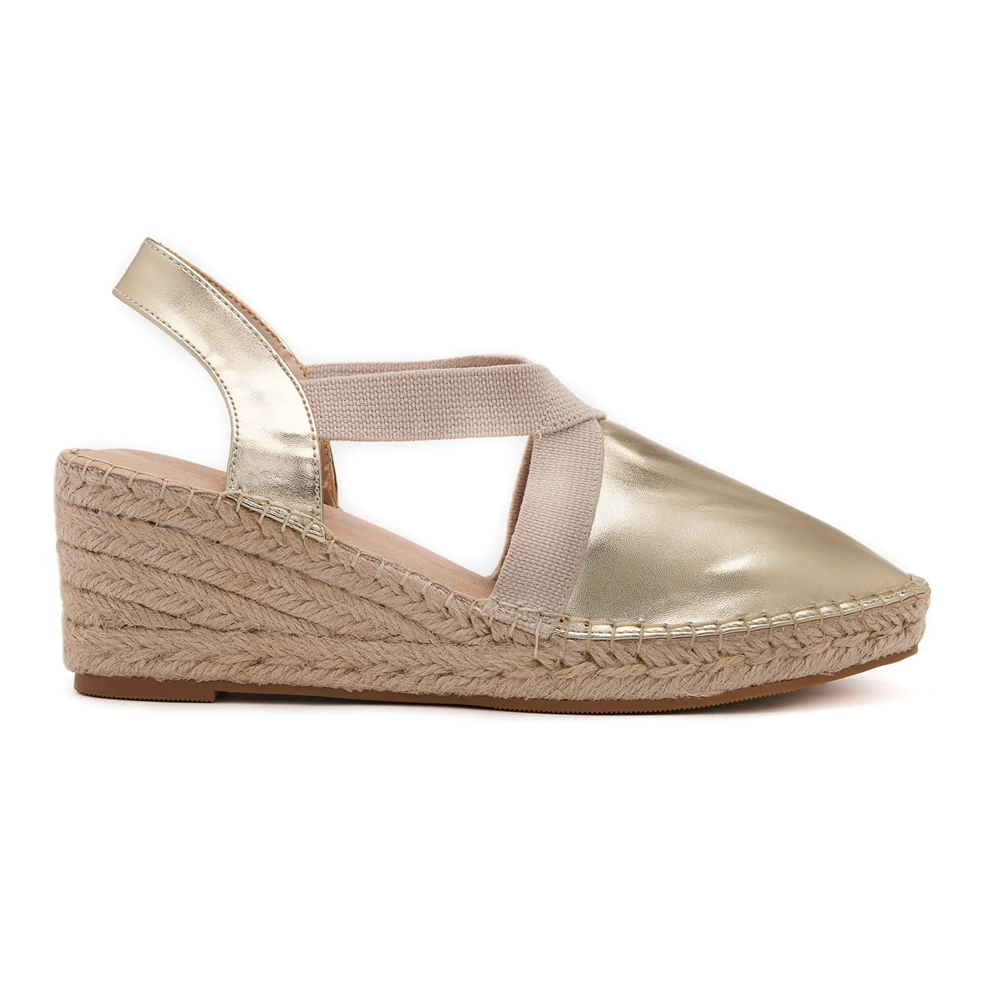 Anya Light Gold Espadrille