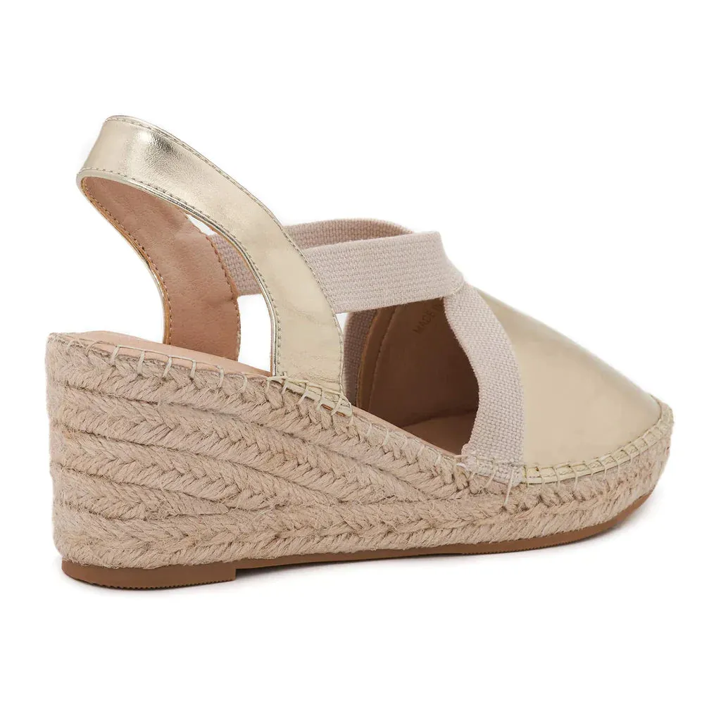 Anya Light Gold Espadrilles