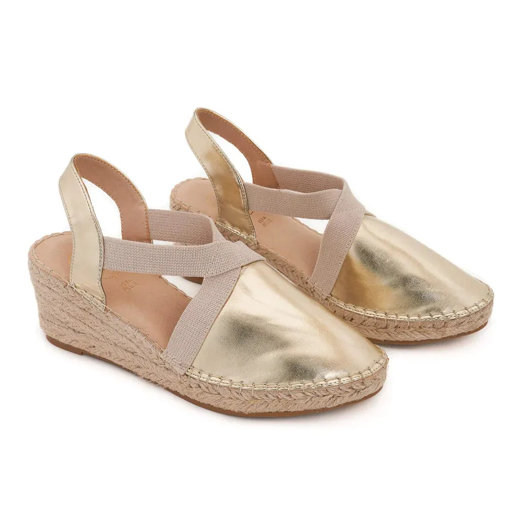 Anya Light Gold Espadrilles