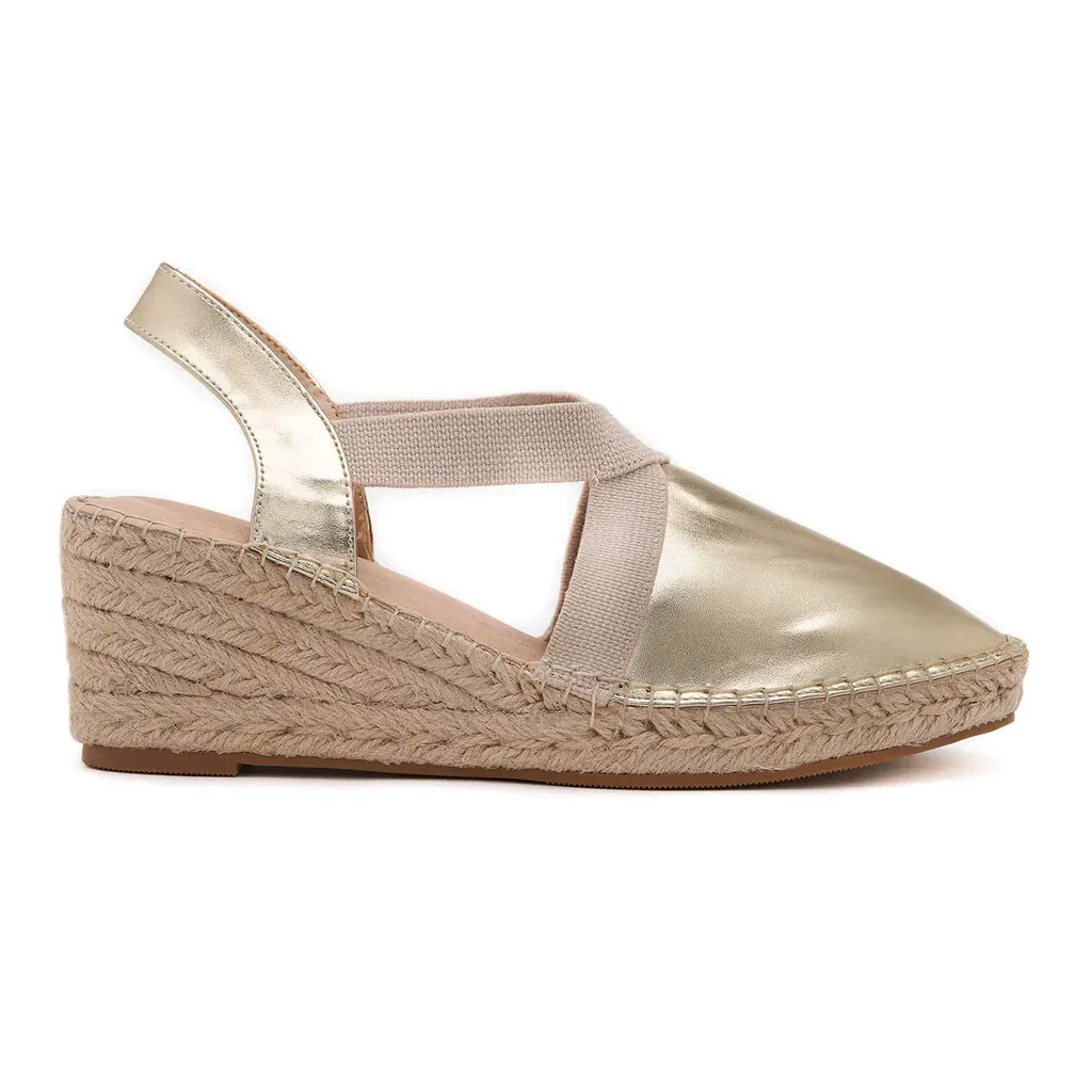 Anya Light Gold Espadrilles