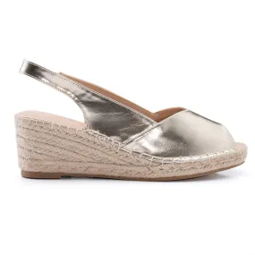 Barry Light Gold Espadrilles