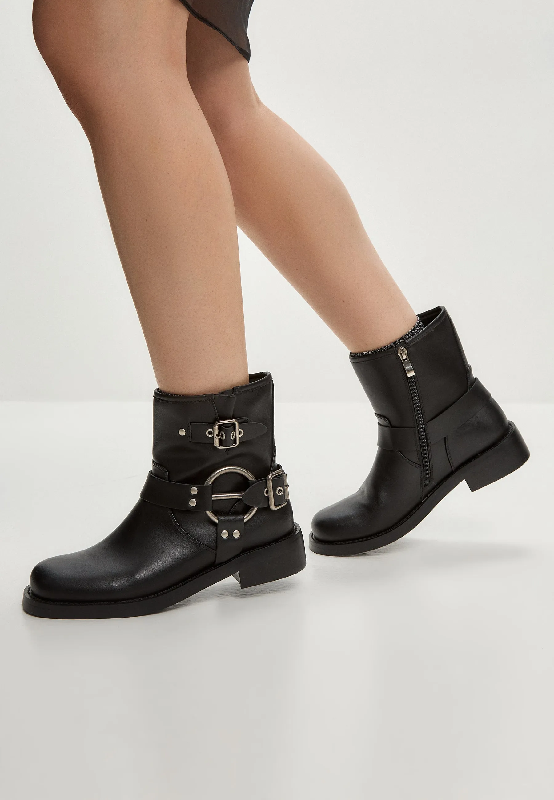 Biker Ankle Boots