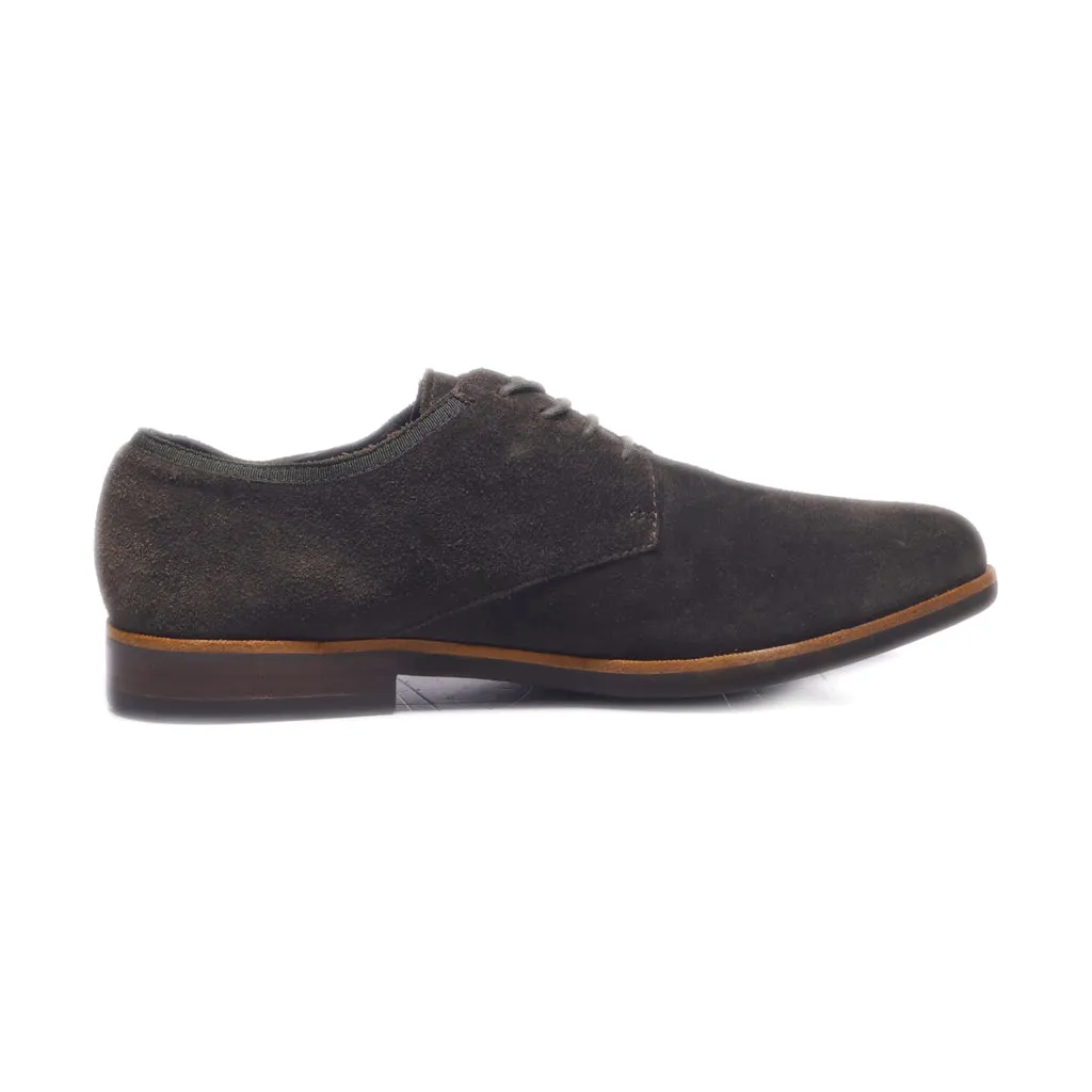 Calvin Klein Harmon Formal Lace Ups Suede Brown Colour For Men