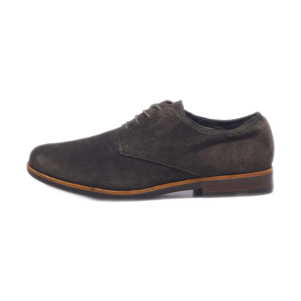 Calvin Klein Harmon Formal Lace Ups Suede Brown Colour For Men