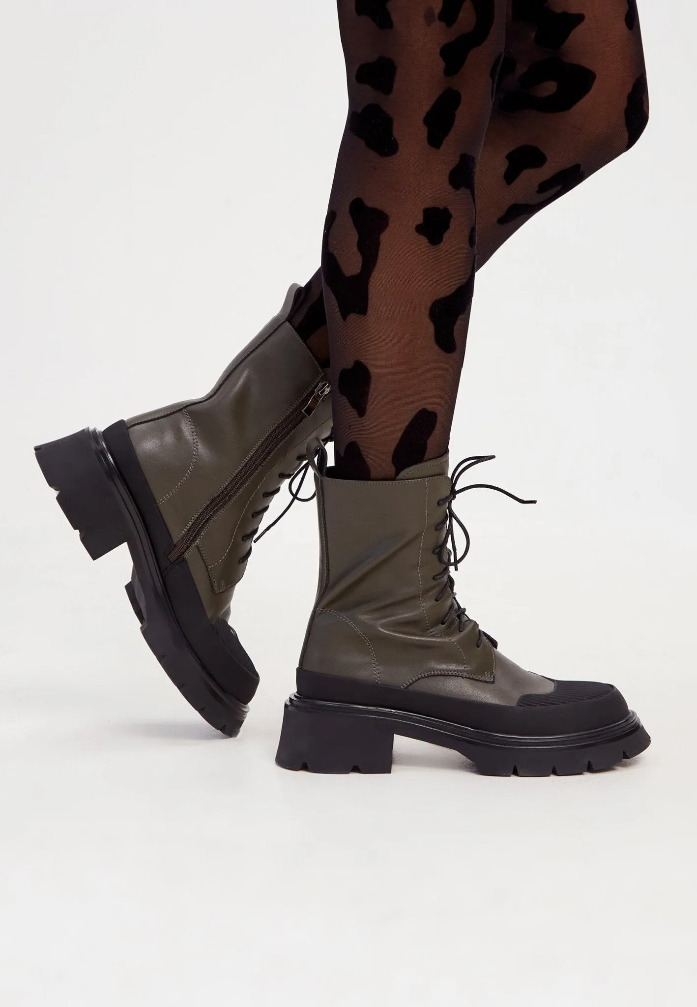 Casual Suede Lace-up Ankle Boots