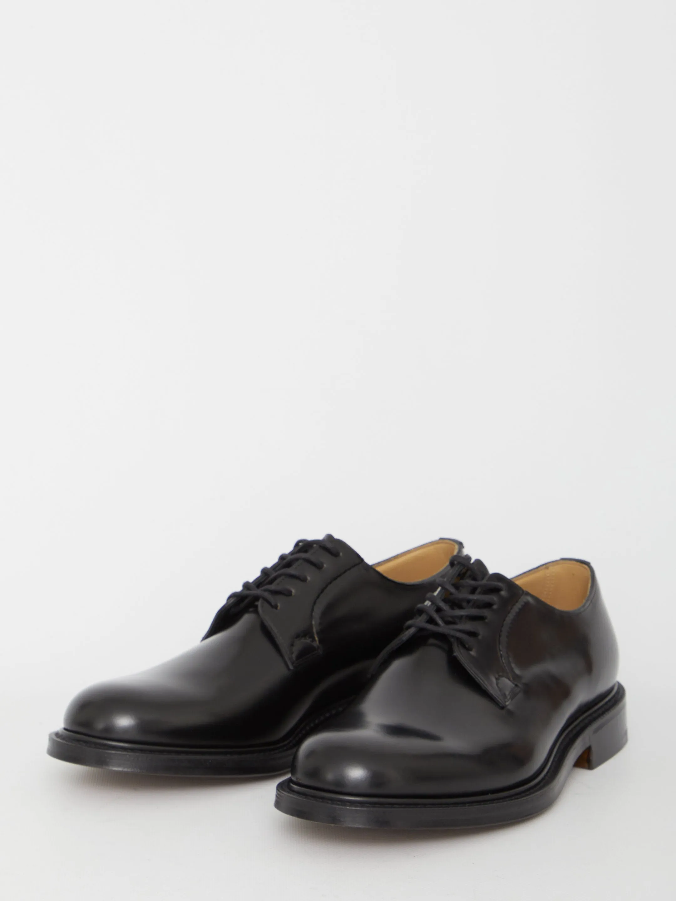 Church's Shannon Derby Shoes in Black Leather