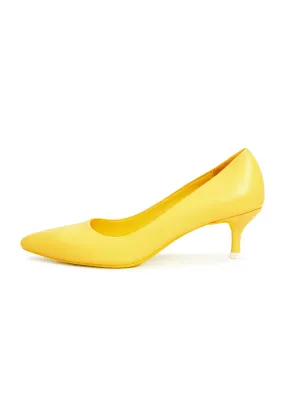 Elegant Luxe Pumps - Yellow