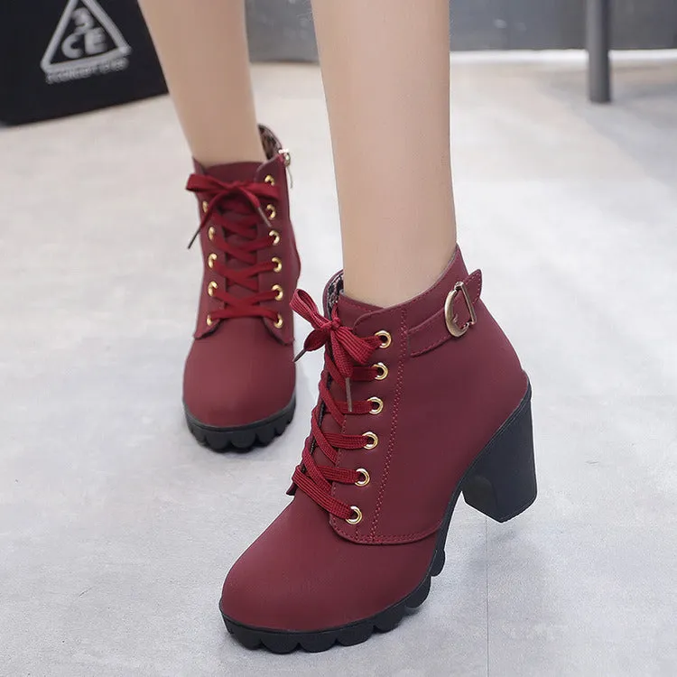 High Heel Ankle Boots