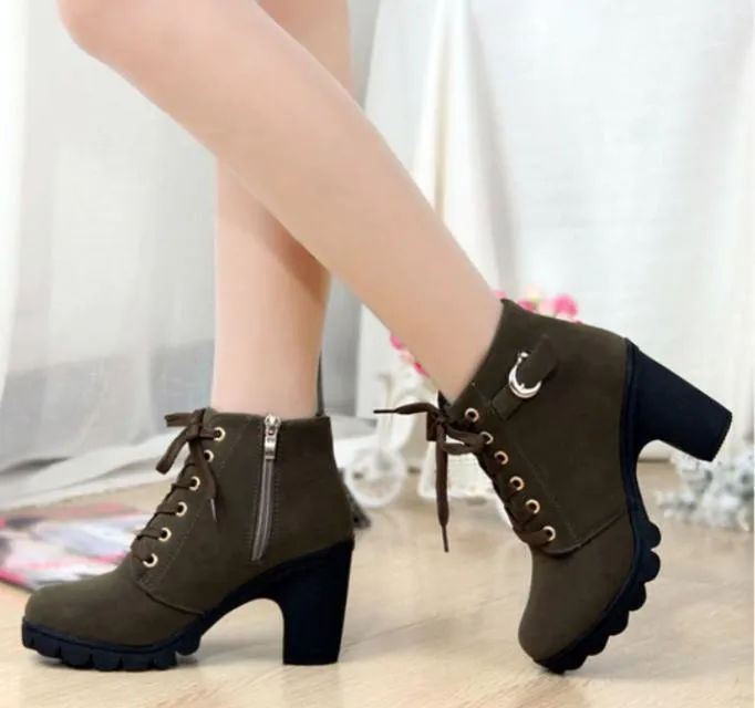 High Heel Ankle Boots