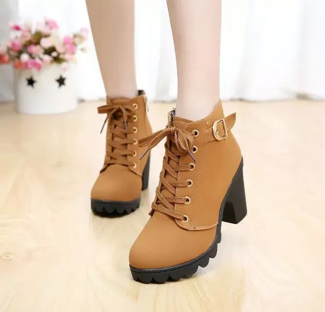 High Heel Ankle Boots