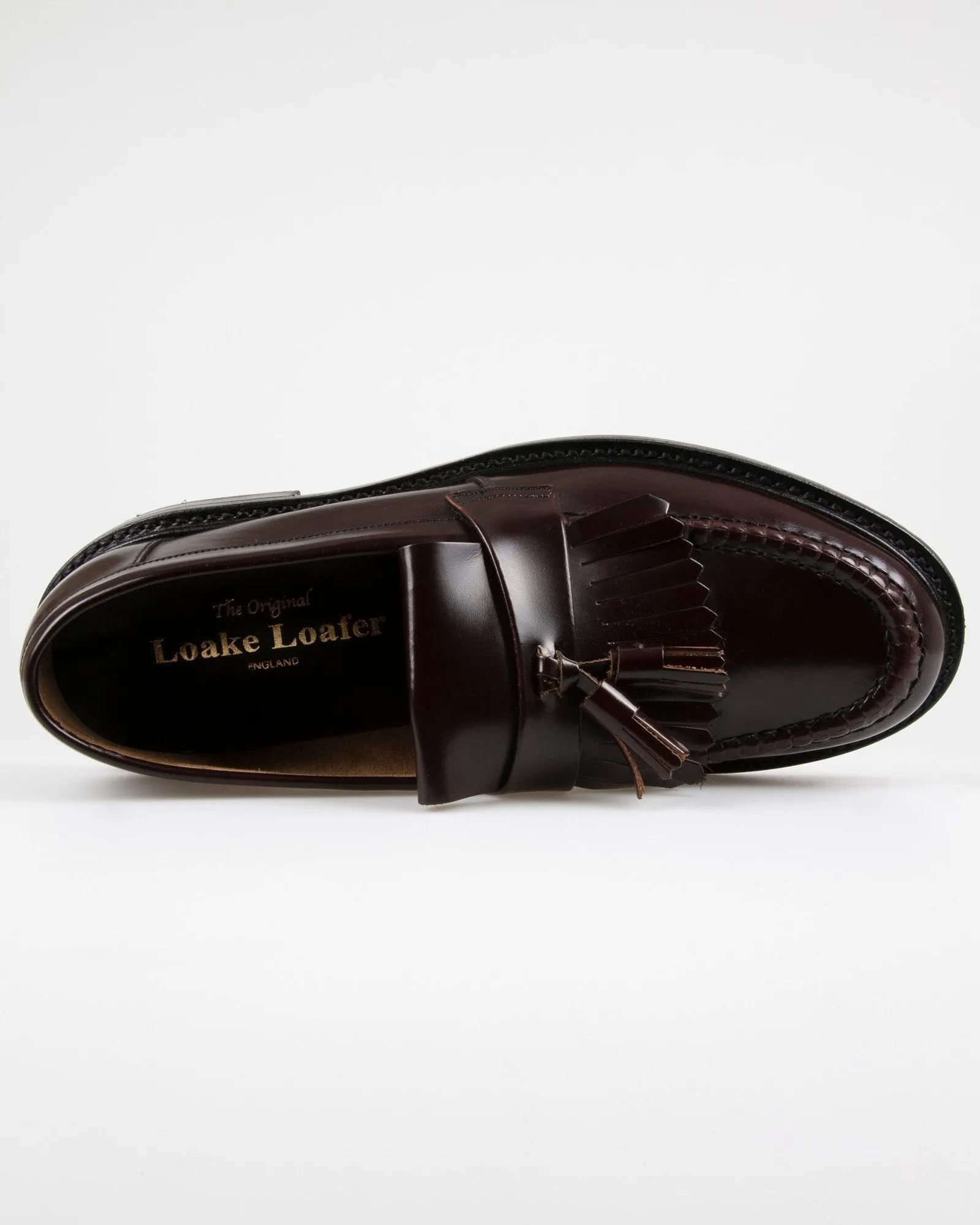 Loake Professional Brighton Polished Tassel Loafer - Oxblood