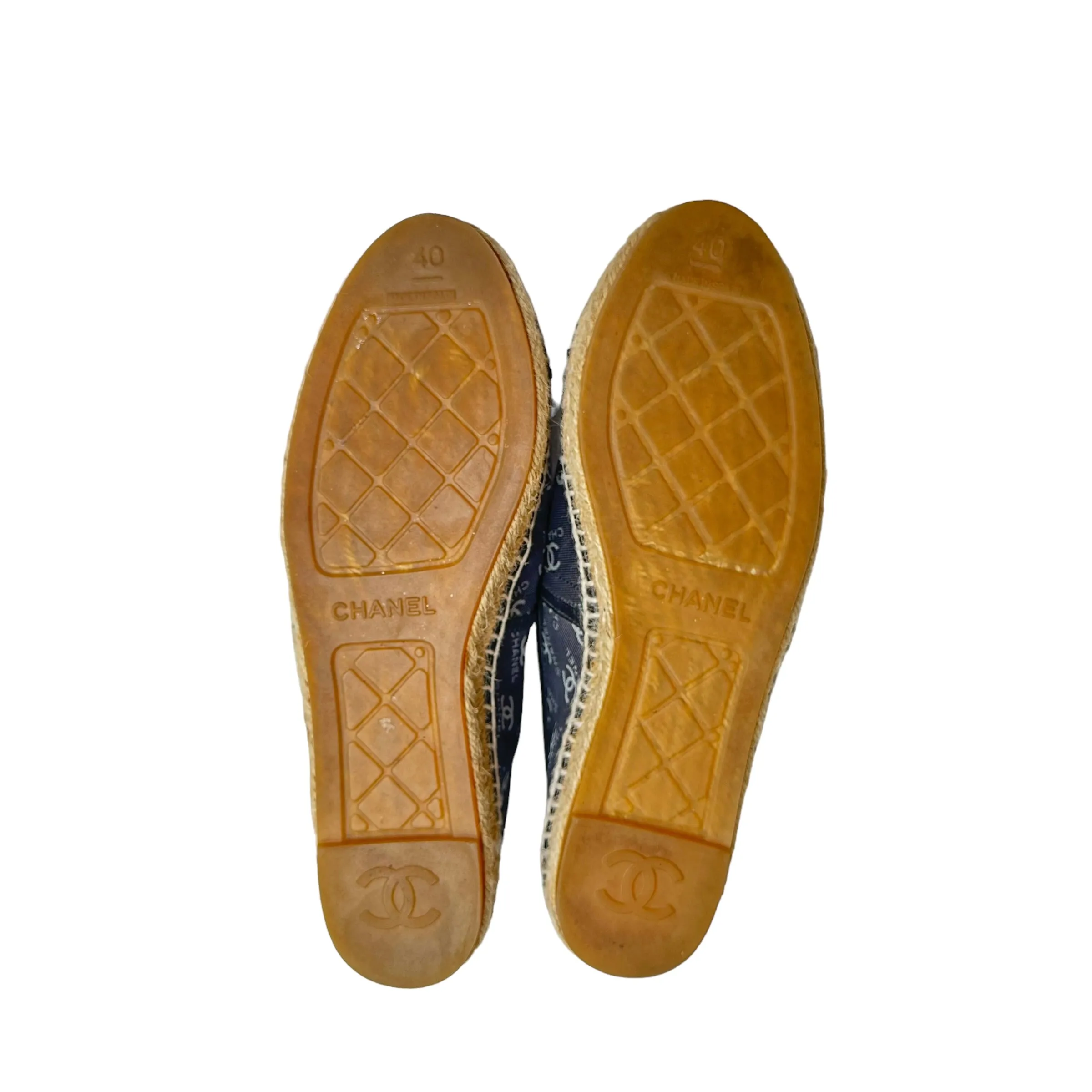 Logo Mesh and Leather Espadrilles