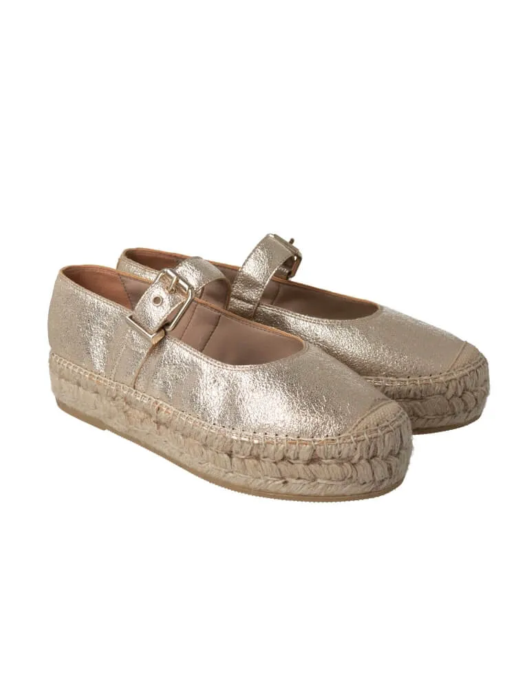 Marza Light Gold Espadrille