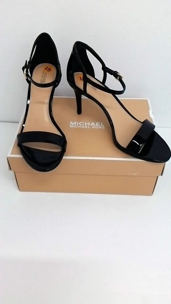 Michael Kors Simone Mid Black Sandal size 10 M