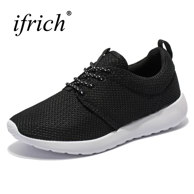 New Sport Sneakers Me Black White Sport Men Shoes Lace Up Training Sneakers Mesh Athletic Sneakers Lightweight Runners