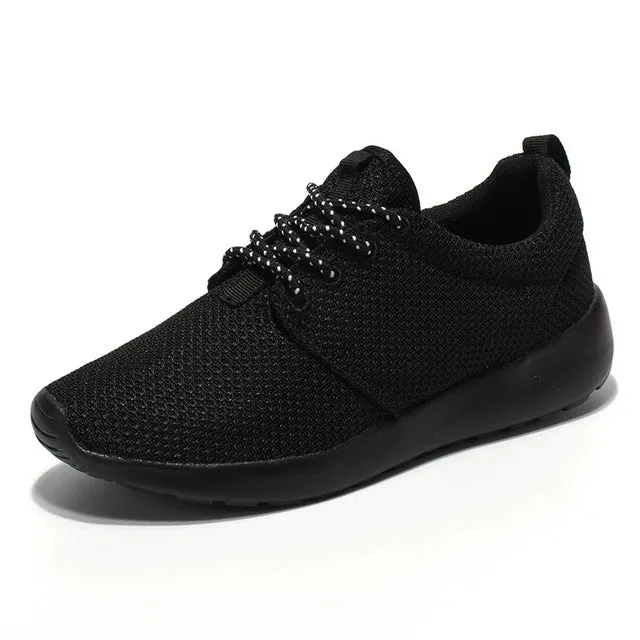 New Sport Sneakers Me Black White Sport Men Shoes Lace Up Training Sneakers Mesh Athletic Sneakers Lightweight Runners