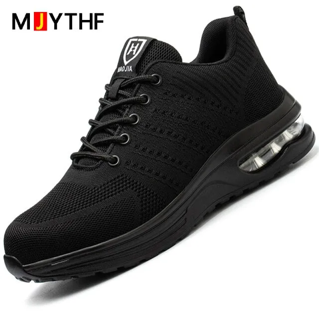 Security Work Sneakers Male Safety Shoes Men Lightweight Work Boots Men Steel Toe Shoes Work Safety Boots Male Industrial Shoes