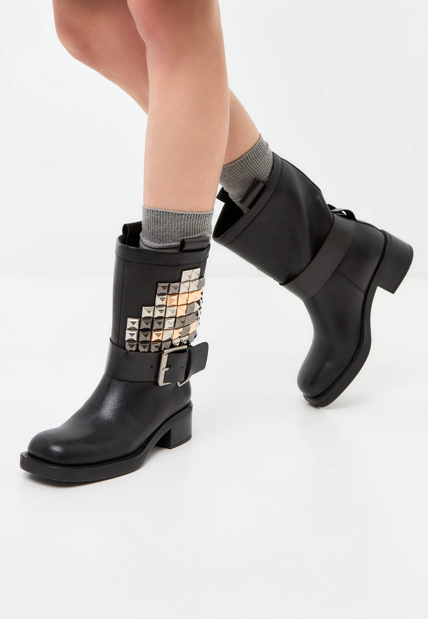 Studded Ankle Boots Joan - Black