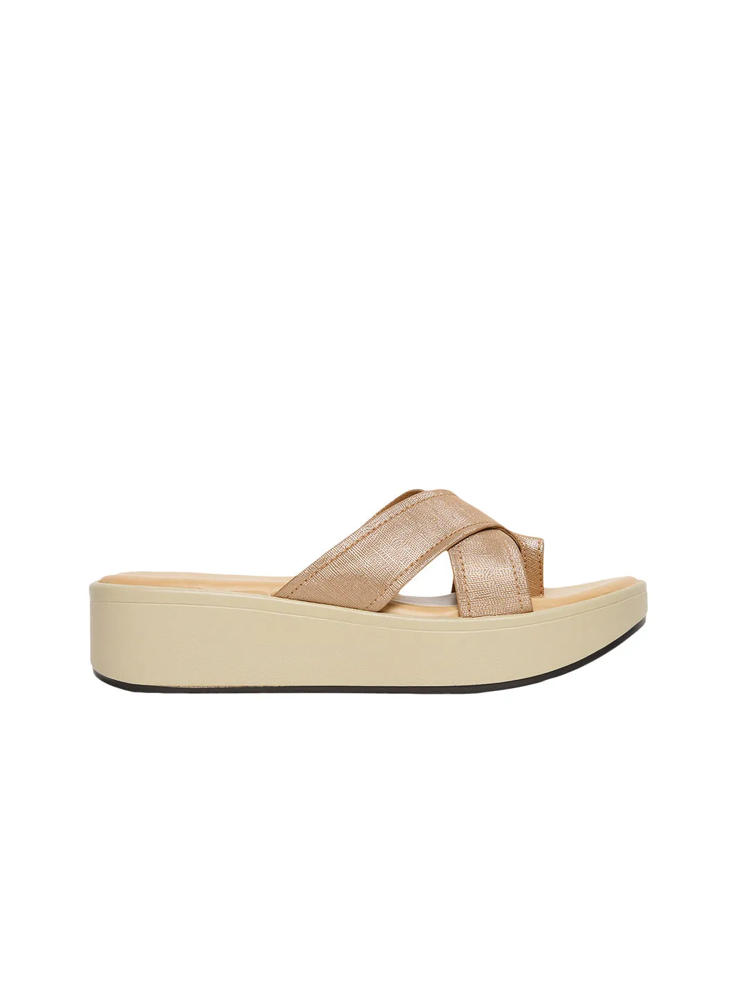 Theresa Bronze Flatform Heels