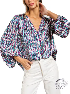 Throwback Chic Retro Blouse