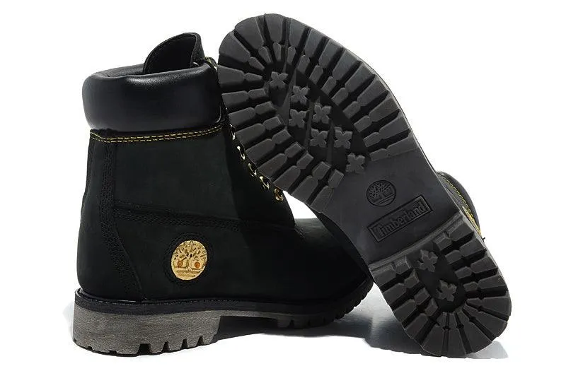 Timberland Classic Boot-Black Gold logo