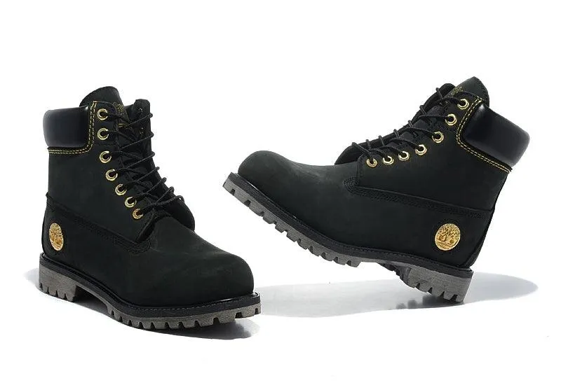 Timberland Classic Boot-Black Gold logo