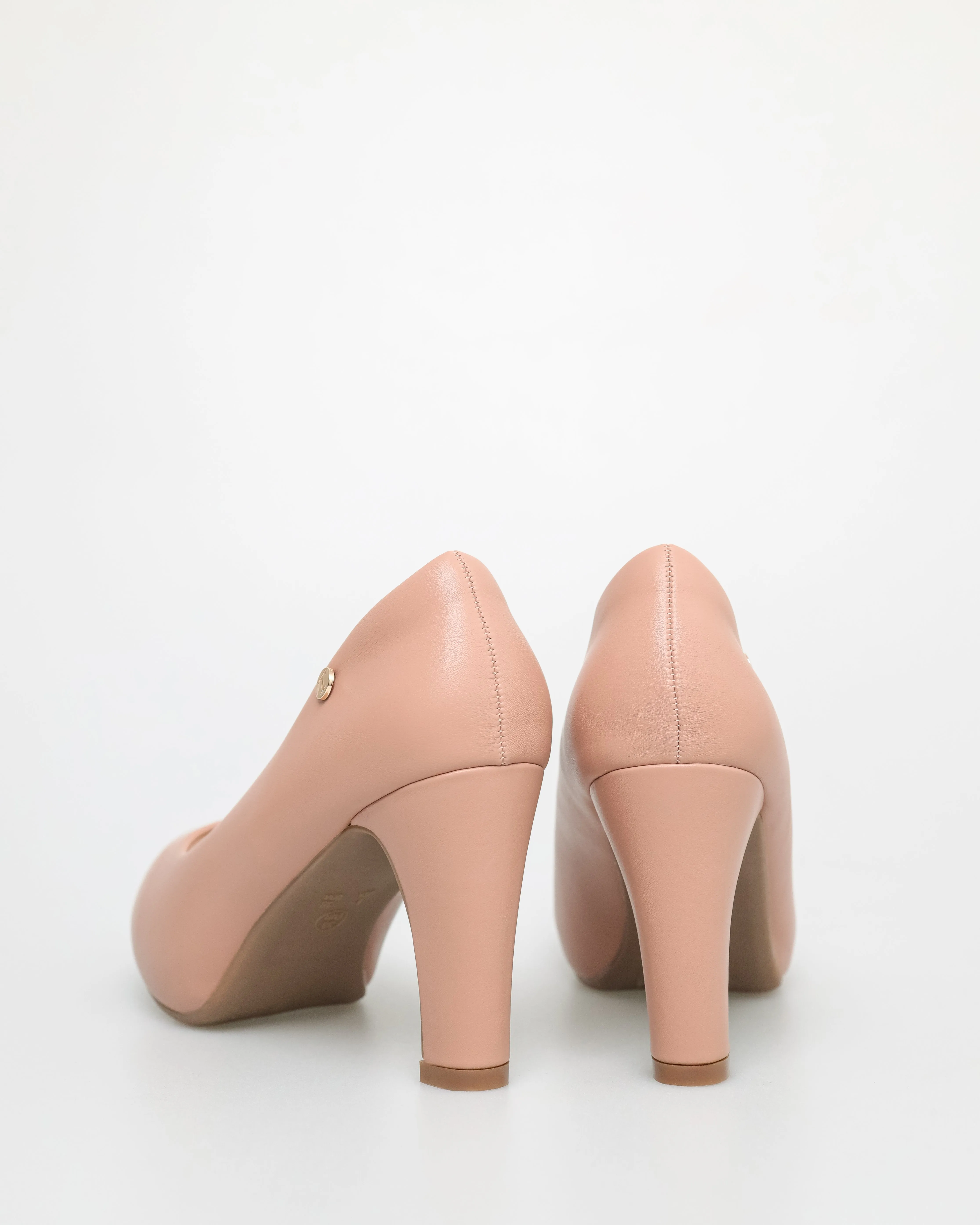 Tomaz NN334 Ladies Simple T Emblem Heels (Nude)