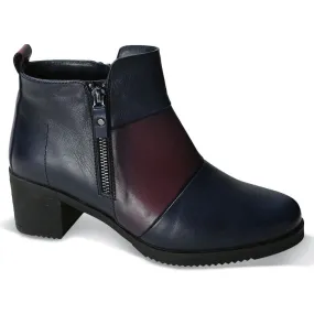 Womens Mago Rhonda in Navy/Burgundy/Navy