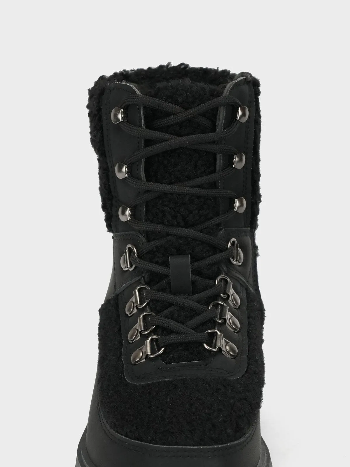 Womens "BAIZEL" Faux Fur Lace Up Boots